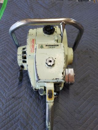 Vintage Pioneer 1420 Chainsaw Power Head Only