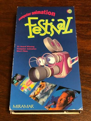 Vintage 1993 Miramar Computer Animation Festival Ntsc Vhs Tape Cassette