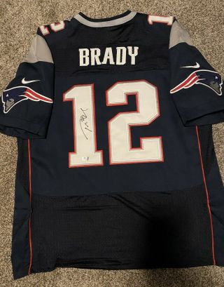 Tom Brady Signed Autographed Patriots Jersey Ga Psa Jsa