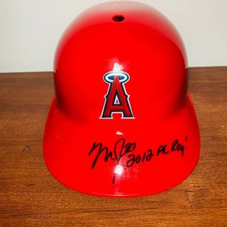 Los Angeles La Angels Mike Trout Autographed Signed Helmet Inscription W/
