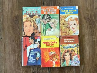6 Vintage Harlequin Romance Paperback Books Nursing Nurse Etc