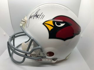 Larry Fitzgerald Signed Riddell Pro Size Helmet W/auth