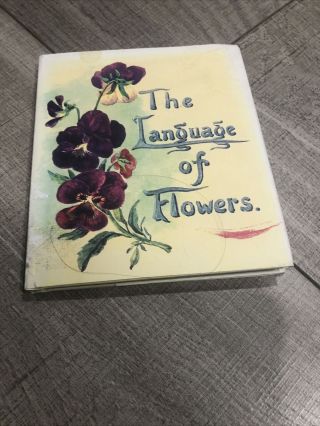 Vintage The Language Of Flowers Hardback Book 1977 Printed In England W Dj