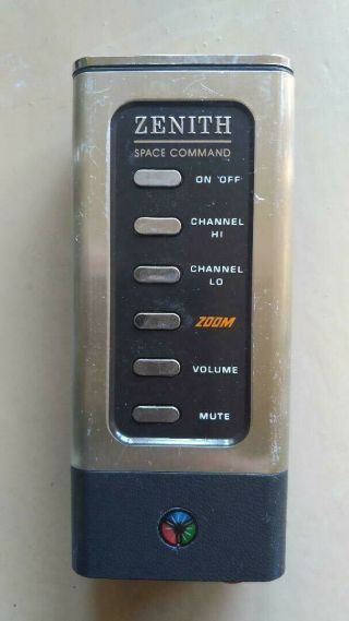 Vintage Zenith Space Command Ultrasonic Tv Remote Controller (msg Battery Cover)