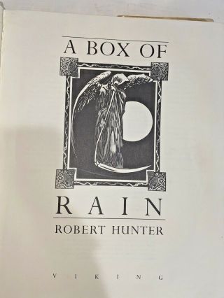 A BOX OF RAIN COLLECTED LYRICS by Robert Hunter for The Grateful Dead - 1990 3