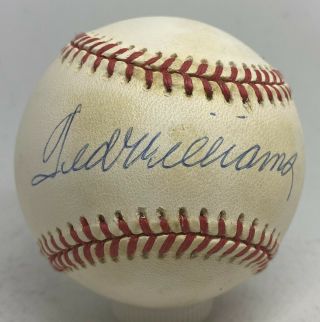 Ted Williams Single Signed Baseball Autographed Auto Psa/dna Loa Red Sox Hof