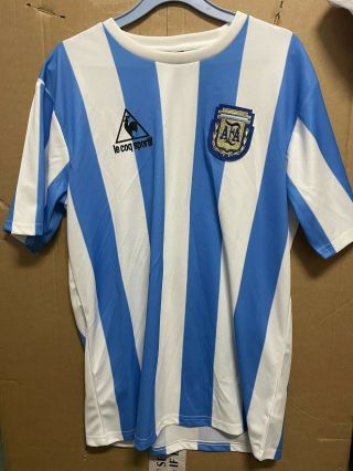 Signed Diego Maradona Argentina shirt with 2
