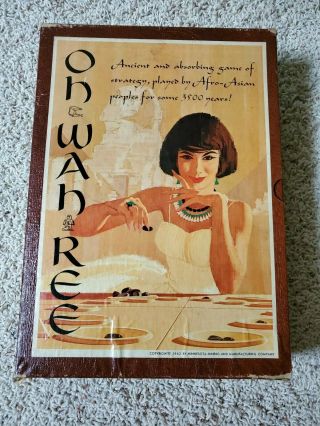 Vintage 1962 3m Bookshelf Game Oh Wah Ree Ancient Strategy Board Game