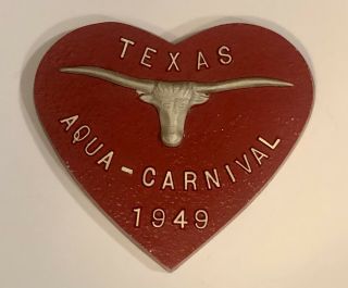 Vintage 1949 Austin Texas Aqua Carnival University Of Texas Longhorns Swim Team