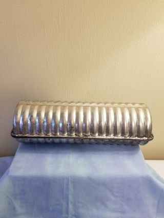 Vintage Half Round Ribbed Loaf Tins.  Ribbed Baking Mold.  Marked Made In Germany