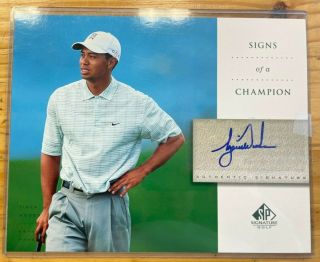 Tiger Woods Pga Golf Signed Autographed 8x10 Photo Sp Upper Deck Authenticated