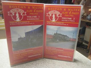 Boston & Maine Steam Railroad 4 Seasons Vhs Herronrail Video Vtg 1946 - 1951