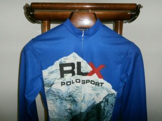 POLO SPORT RLX Large Vintage 90 ' s USA Mountain Bike Cycling Jersey - FAST SHIP 2