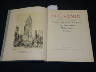 1929 Souvenir - York Life Insurance Company Dedication Book - Kd 5936