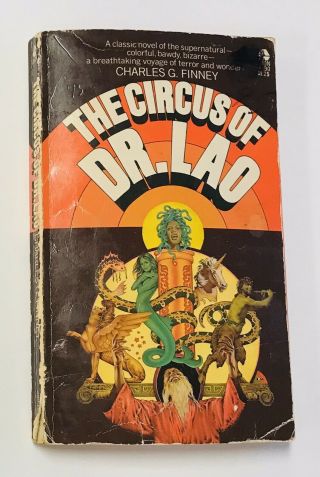 The Circus Of Dr.  Lao By Charles G.  Finney 1st Avon Printing 1974 Vintage Pb