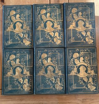 The Of Charles Dickens 6 Volume Set Hardcover.  Collier Unabridged 1870