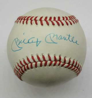 Mickey Mantle Yankees Signed / Autographed Bobby Brown Baseball Auto Djr Loa