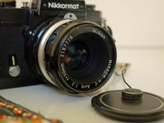Vintage Nikon Nikkormat Ftn Film Camera/nikkor - H C Auto 50mm 1:2 Lens Plus More