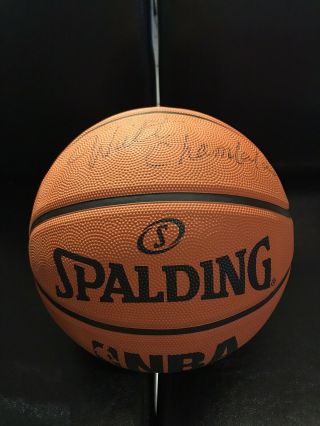 Wilt Chamberlain Autographed Signed Spalding Nba Basketball W/