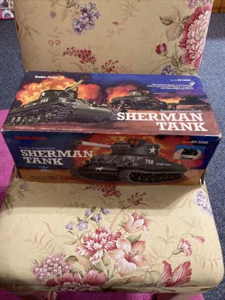 Radio Shack Vintage Sherman Tank Rc Box & Controller
