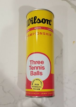 Unopen Vintage Wilson Championship Tennis Balls In Can Nos