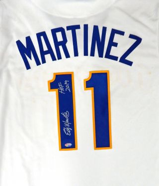 Edgar Martinez Autographed Signed Majestic Jersey L " Hof 19 " Mcs Holo 71894