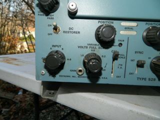 Tektronix Type 529 Waveform Monitor Osciliscope VINTAGE HAM RADIO TEST EQUIPMENT 3