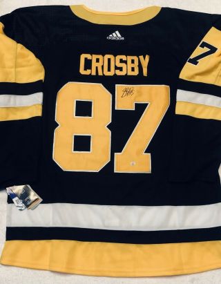 Sidney Crosby Autograph Signed Adidas Authentic Penguins Jersey