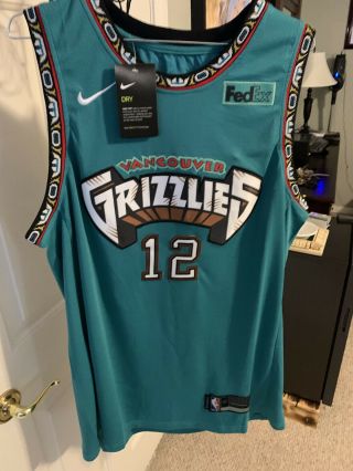 Ja Morant Signed Autographed Grizzlies Jersey Home Fed Ex Rookie Of The Year