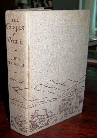 1st Canadian Edition The Grapes Of Wrath John Steinbeck Macmilian April 1939