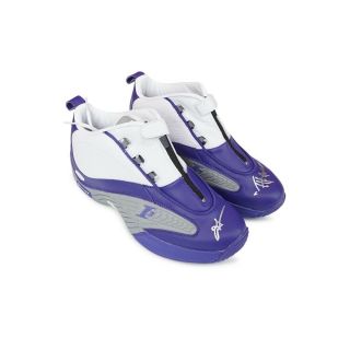 Allen Iverson Signed Reebok Answer Iv Lakers " Kobe Bryant Pe " Shoes Bs9847 Jsa