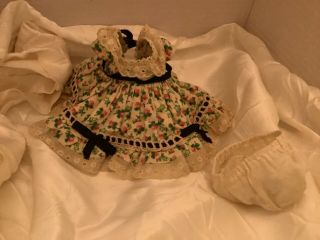 Vintage Ginny Doll 1952 53 Square Dance Dress/ Bloomers Tagged
