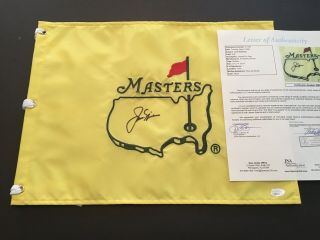 Jack Nicklaus Signed Authentic Undated Masters Flag,  Jsa/loa,  Bonus
