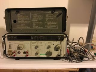 Vintage Hp Hewlett Packard Model 3551a Transmission Test Set With Cords