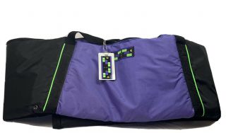 Ski Carrier Bag Insulated Padded Neon Retro Travel Case 79 " Vtg Vintage