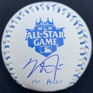 La Angels 27 Mike Trout Signed Autographed 2012 All Star Game Baseball Asg Auto