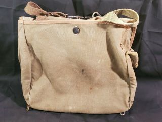 Vintage WWII US Army Canvas Mussette Field Bag 2