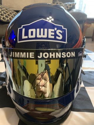 2016 Jimmie Johnson Autographed Full Size Superman Helmet