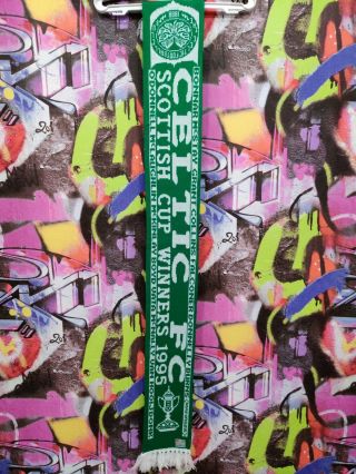 Celtic Fc Scottish Cup Winners 1995 Football Soccer Scarf 90s Vintage Rare Old