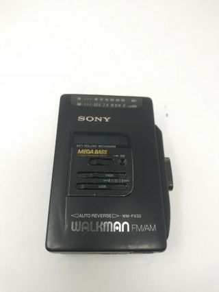 Vintage Sony Wm - Fx33 Walkman Cassette Player Am/fm Radio -