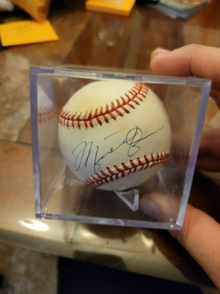 Michael Jordan Signed Baseball With Letter Of Authenticity