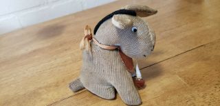 Vintage Donkey Pin Cushion And Tape Measure Made In The 1950 