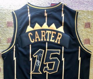 Vince Carter Signed Autograph Toronto Raptors Jersey Nba Hof Usa Unc
