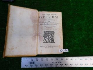 Operum.  Vol.  2 C.  Cornelii Taciti.  Latin 1672.