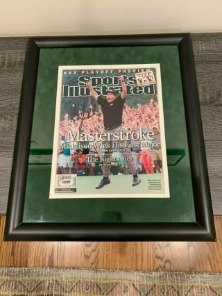 Phil Mickelson Autograph Framed April 2004 Sports Illustrated Signed Psa