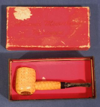 Vintage Missouri Meerschaum 3 - 1/2 " Miniature Corn Cob Pipe With Box