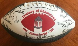 1992 Alabama National Championship Autographed Football Of Coaches And Players