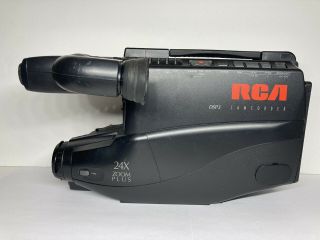 Vintage Rca Vhs Camcorder Model Cs420 W/ Accessories