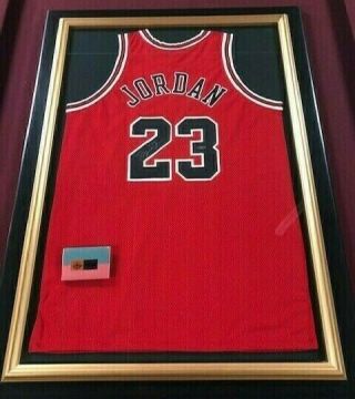 Michael Jordan Signed Uda Jersey Professionally Framed,