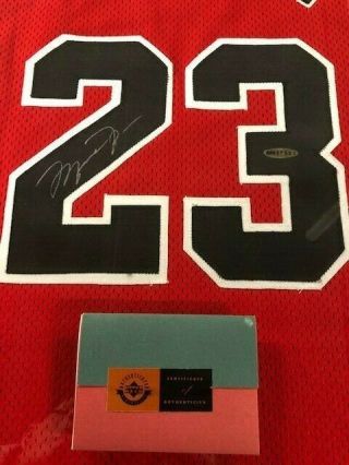 Michael Jordan Signed UDA Jersey Professionally Framed, 2